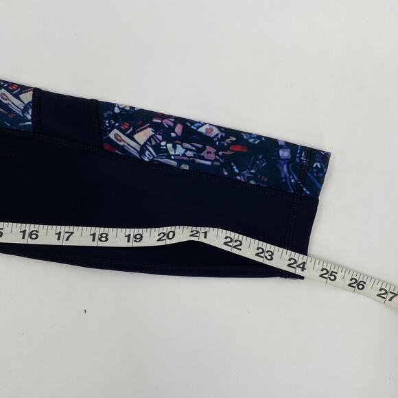 High Waist Leggings with Pockets Stretch Black Size Medium - Picture 8 of 9